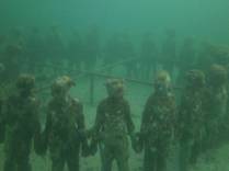 A famosa escultura da ciranda, no Sculptures Park, em Granada